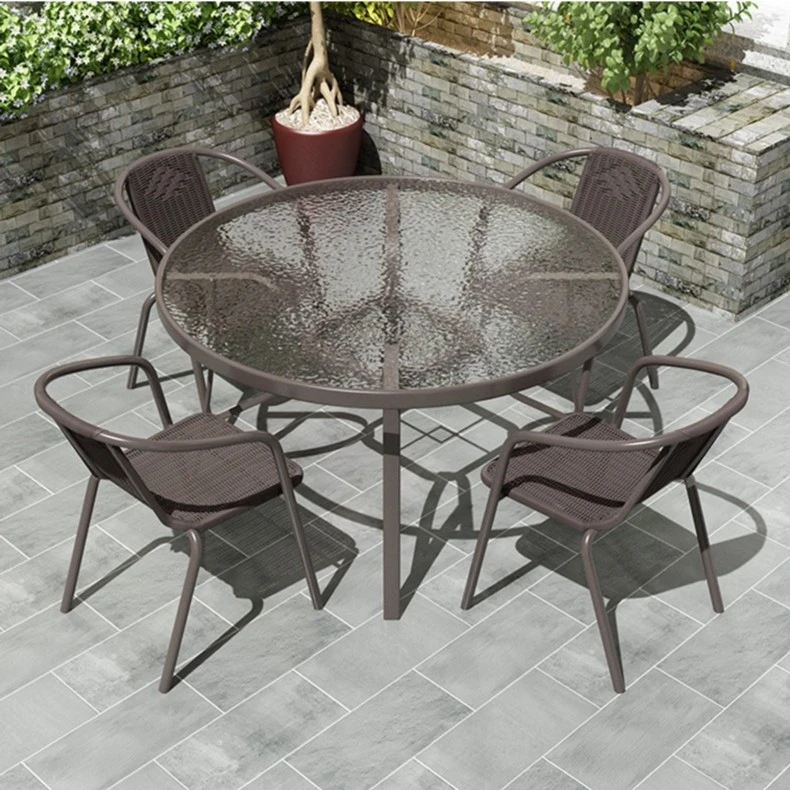 庭院户外阳台休闲桌椅露天防水防晒花园院子喝茶外摆折叠茶几室外