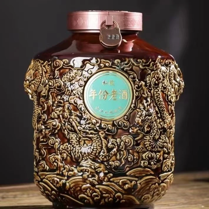 帝酝贡【压池池底老酒】30古法五粮酿造浓香型白酒优级60度5L
