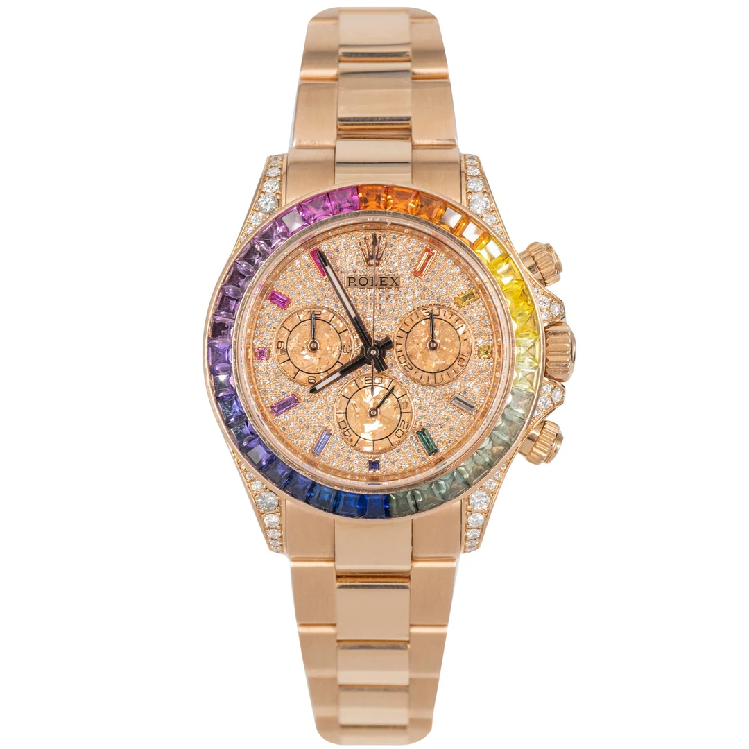 95新  Rolex/劳力士/116528/后镶/18K自动机械男士腕表