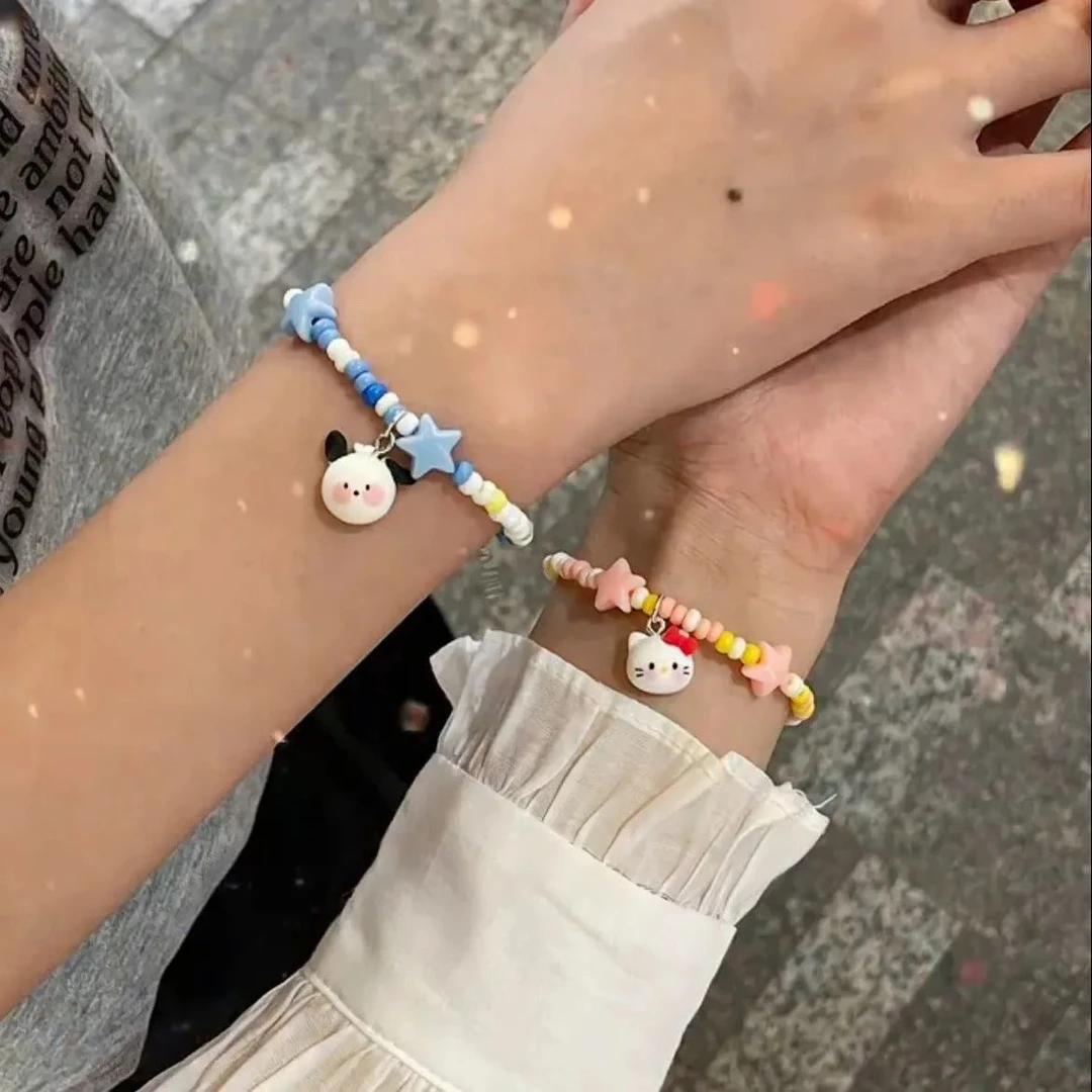 非金属亚克力手链 三丽鸥高颜值可调节手链女KT猫帕恰狗情侣Q12
