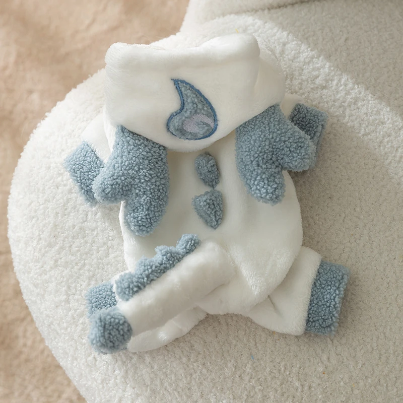 可爱小白龙小狗狗衣服泰迪约克夏小型犬狗宠物秋冬季猫咪服饰1811