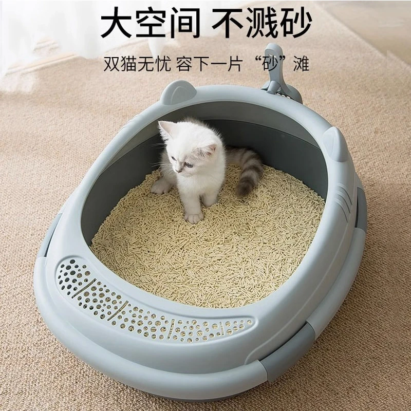 超大猫砂盆半封闭超特大号防外溅除臭猫厕所屎盆小号沙盆猫咪用品