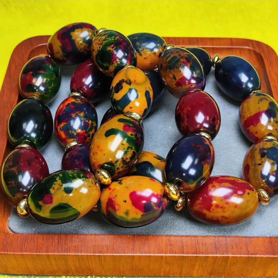 与妮有缘盛世典藏紫龙胆药王玉玛瑙手串（多样性发货拍一发一）020