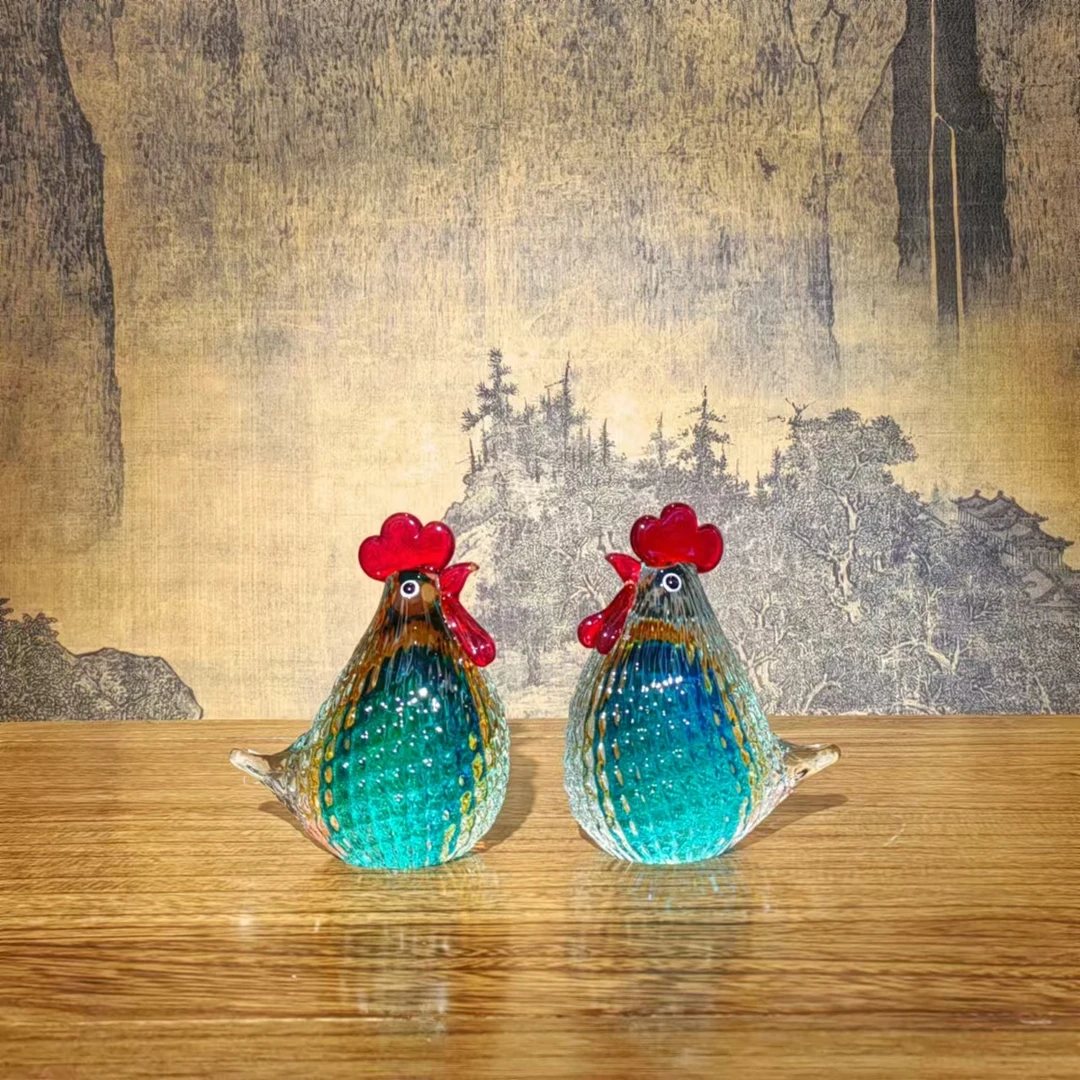 二仚堂博山琉璃《菠萝鸡》陈曦老师纯手工工艺品艺术摆件