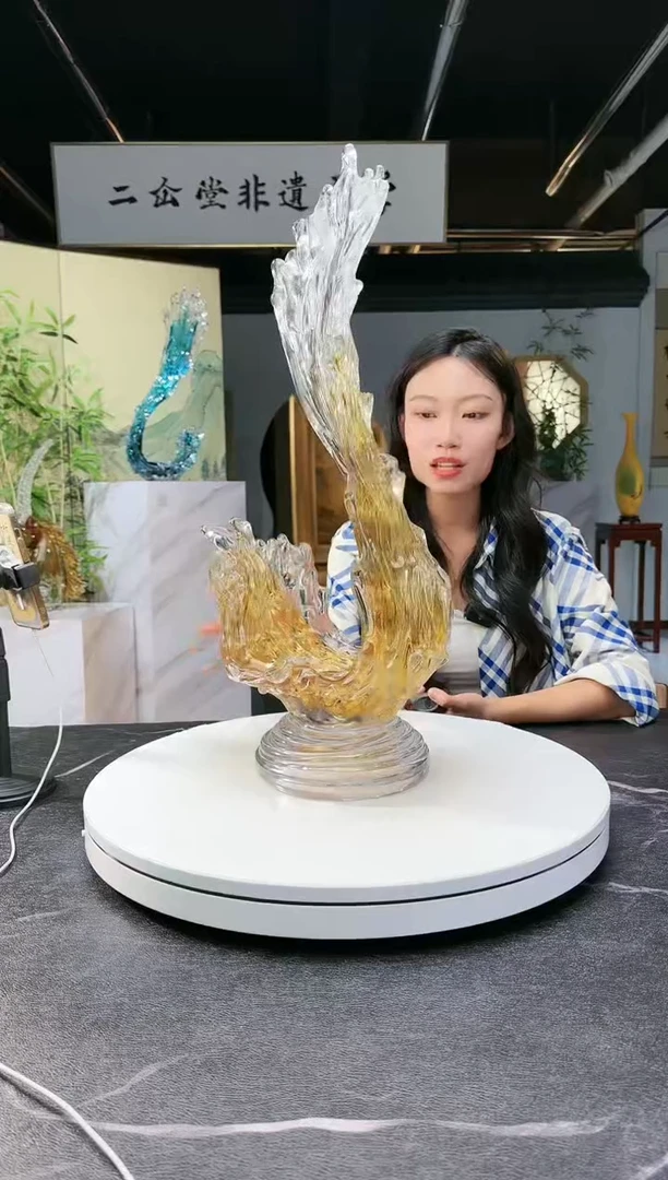 【闪购商品】琉璃手工艺品风生水起