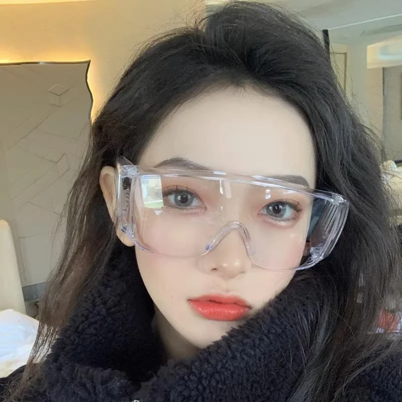 帕森精品牌骑行防风沙护目镜女泼水节防雾防飞溅灰尘全透明不起雾