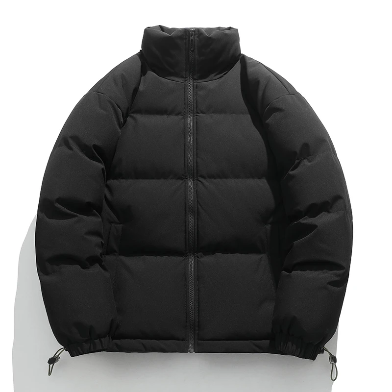 青少年棉服外套男2024冬季潮流宽松大码保暖加厚立领休闲外穿