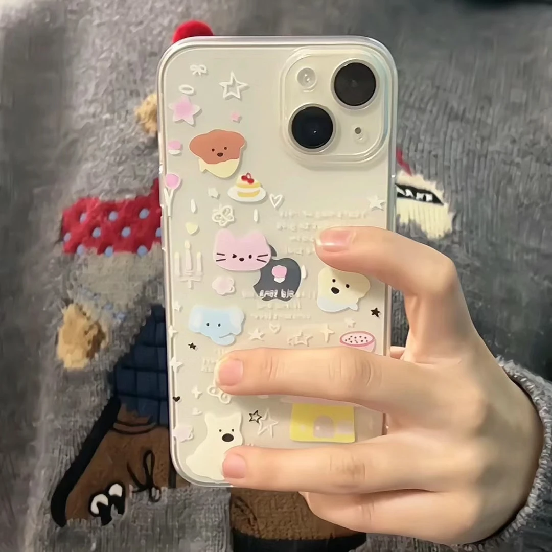 简约ins风适用苹果15手机壳14/13ProMax可爱iPhone12软11/xs女款