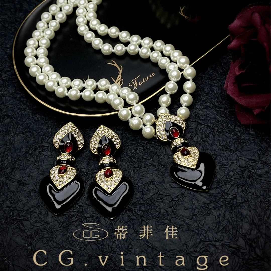 铜合金仿珍珠项链 VG.vintage【coco小姐】TZ-0005复古百搭饰品法式