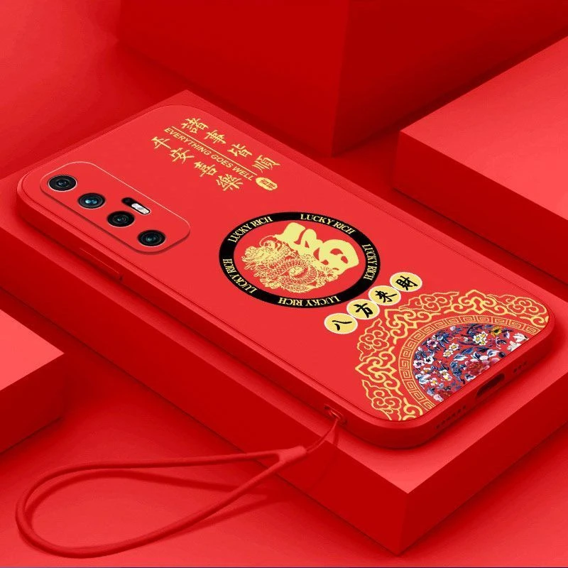 小米10S手机壳国潮龙福液态硅胶软壳全包镜头新款超薄保护套