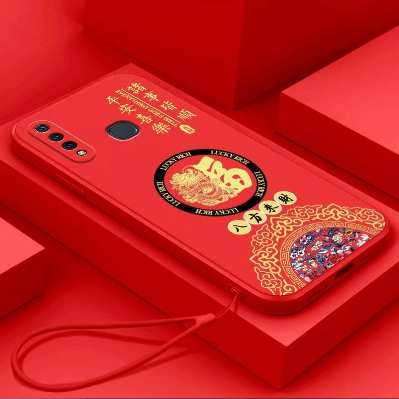 vivoZ5X手机壳国潮龙福液态硅胶软壳全包镜头新款超薄保护套防摔