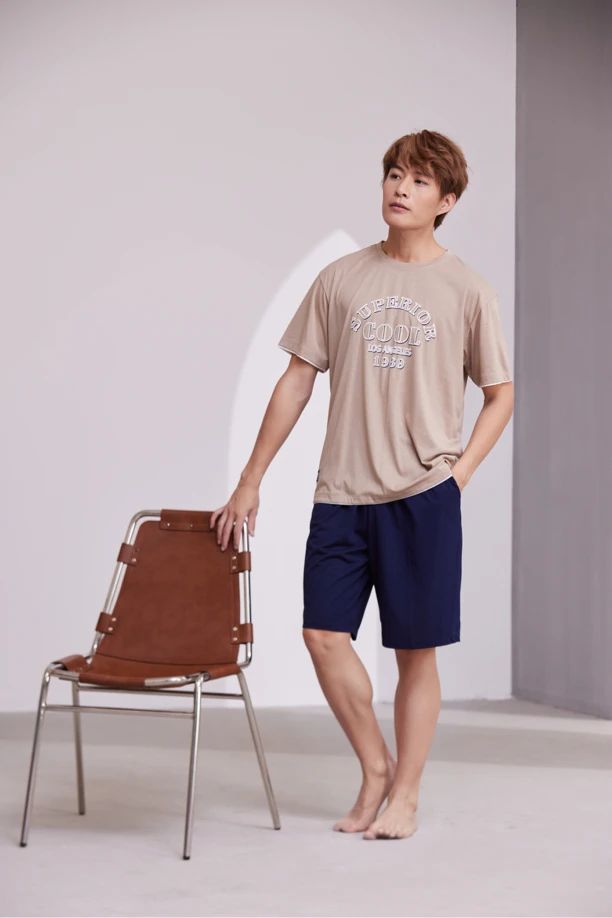 亲亲吾衣冰岛丝男士家居服