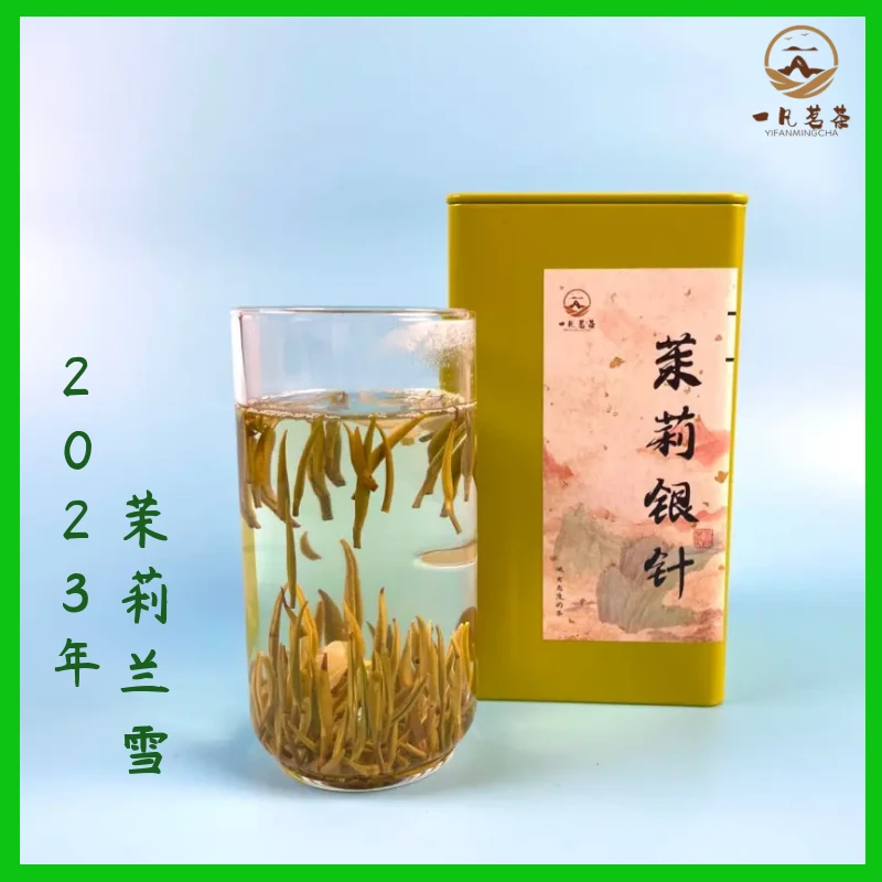 新疆  2023年新茶茉莉兰雪   茉莉银针 高档茉莉花茶 试喝茶叶