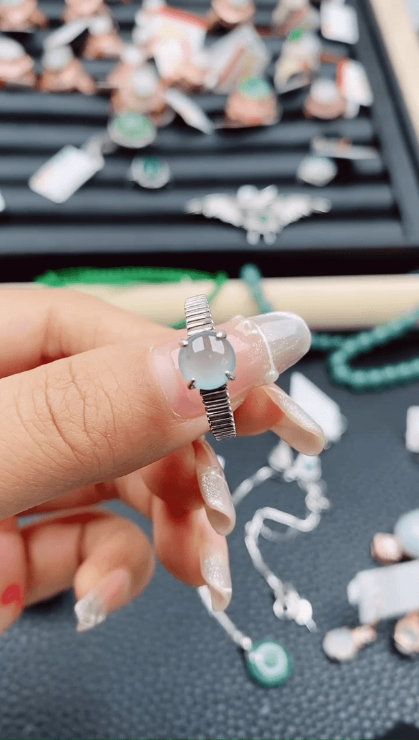 【闪购商品】翡翠珠宝奇石银S925镶嵌1