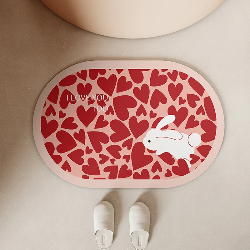 浴室地垫吸水速干防滑脚垫卫生间门口地毯门垫耐脏卡通浴室吸水垫