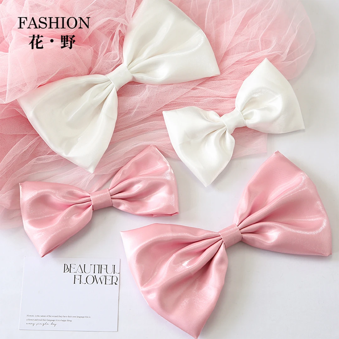 花野 绸缎蝴蝶结 2个装 成品花束配饰 礼盒蝴蝶结装饰搭配