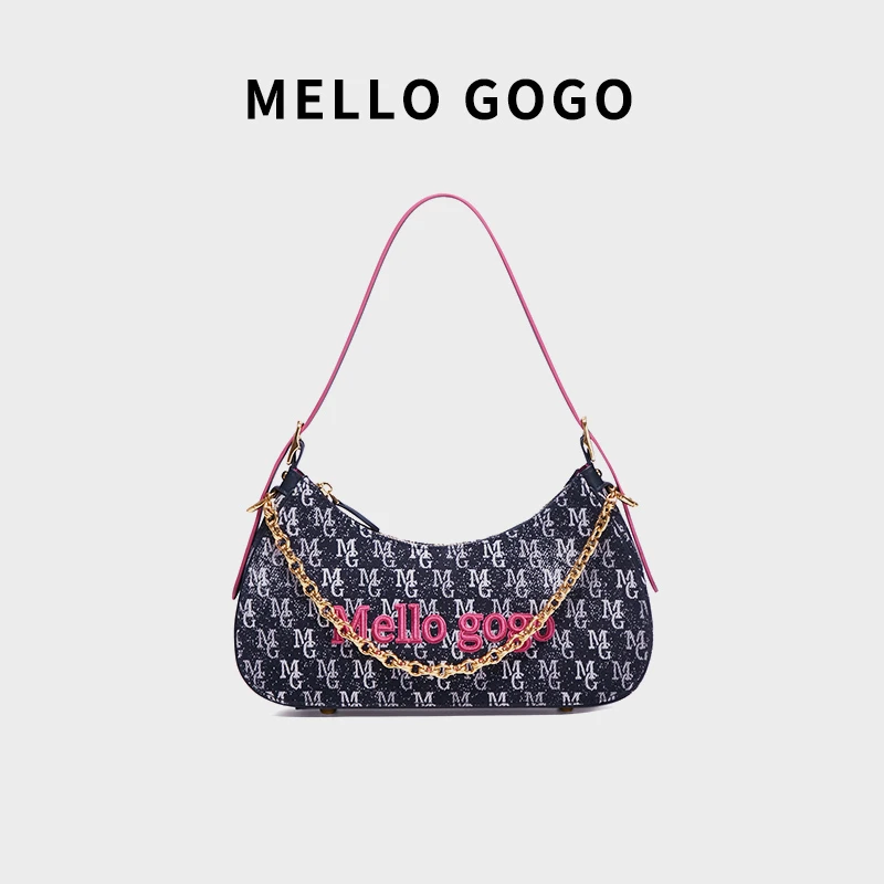 Mello gogo设计师款猫猫包时尚潮流百搭小众单肩斜跨腋下包女包