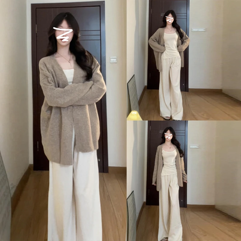 秋冬季2026新款女装慵懒风毛衣开衫早秋chic上衣韩系穿搭针织外套