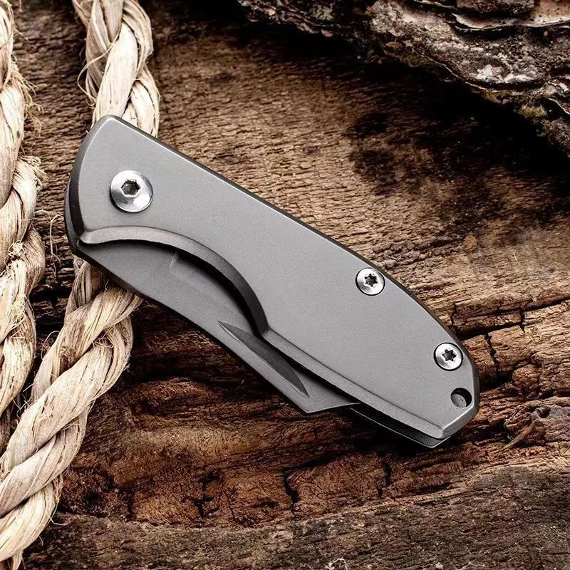 钛合金小刀水果折叠小刀便携户外多功能野营锋利牛排刀削皮刀