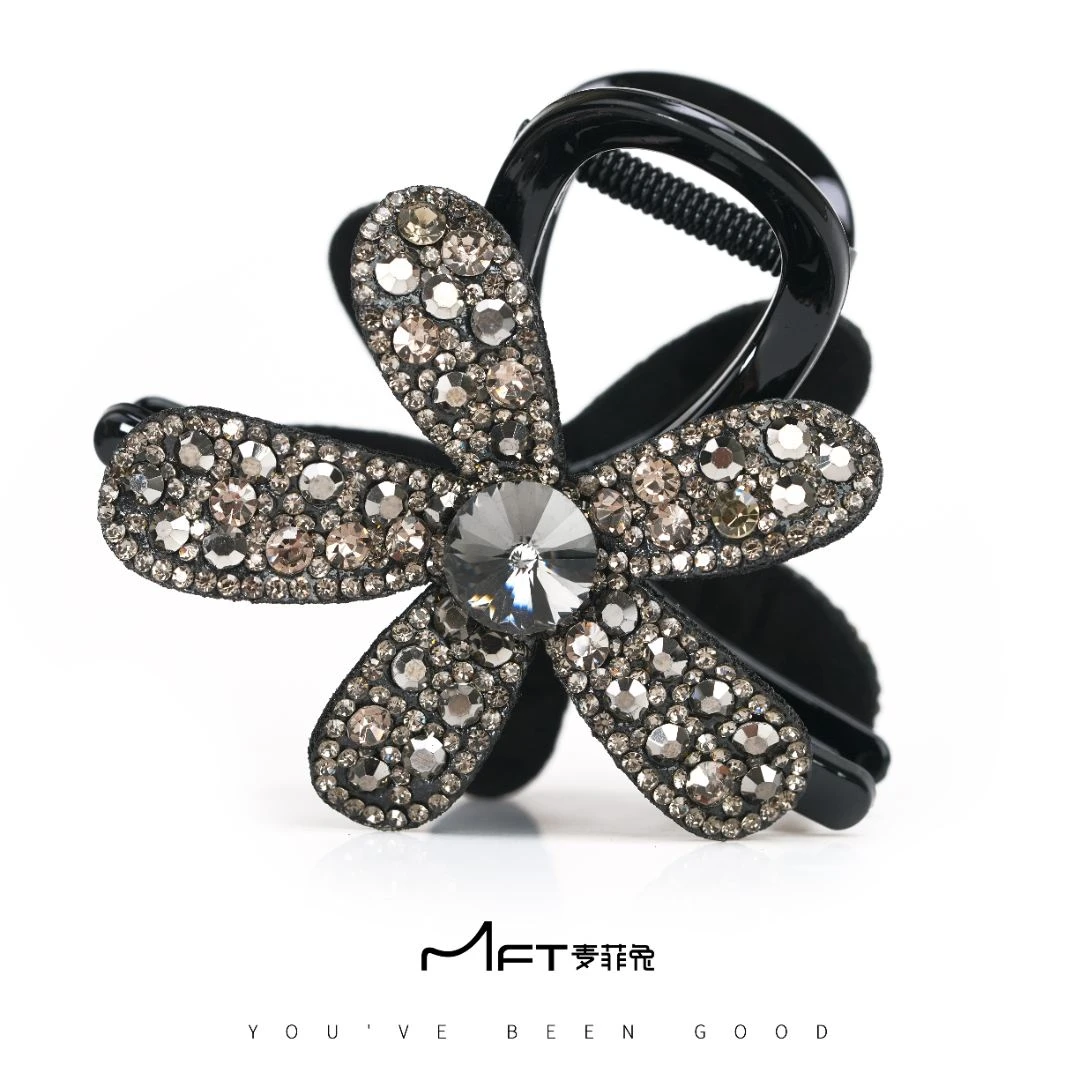 【花嫣抓夹】蝴蝶结星光闪闪花朵后脑勺盘发发饰夹子