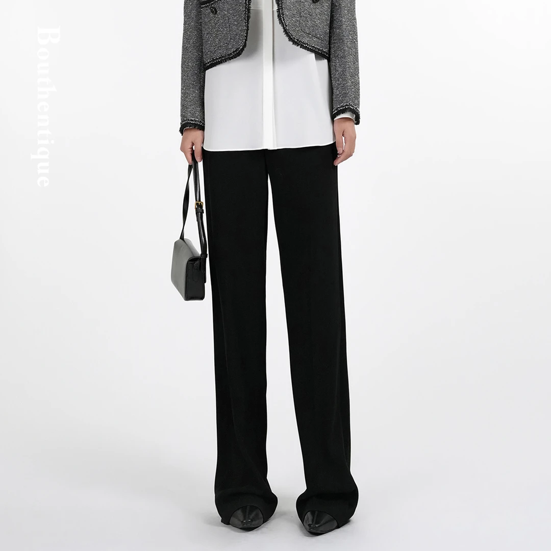 Bouthentique【璞凡缇】高级感经典版型显瘦宽松长裤T23311P1A87