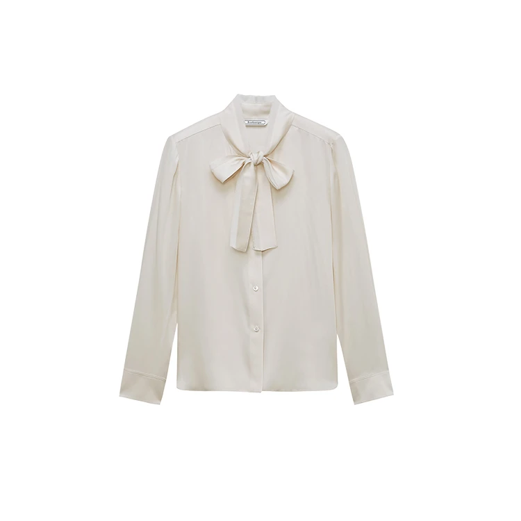 Bouthentique【璞凡缇】高级感22MM弹力长袖衬衣224121N2S07