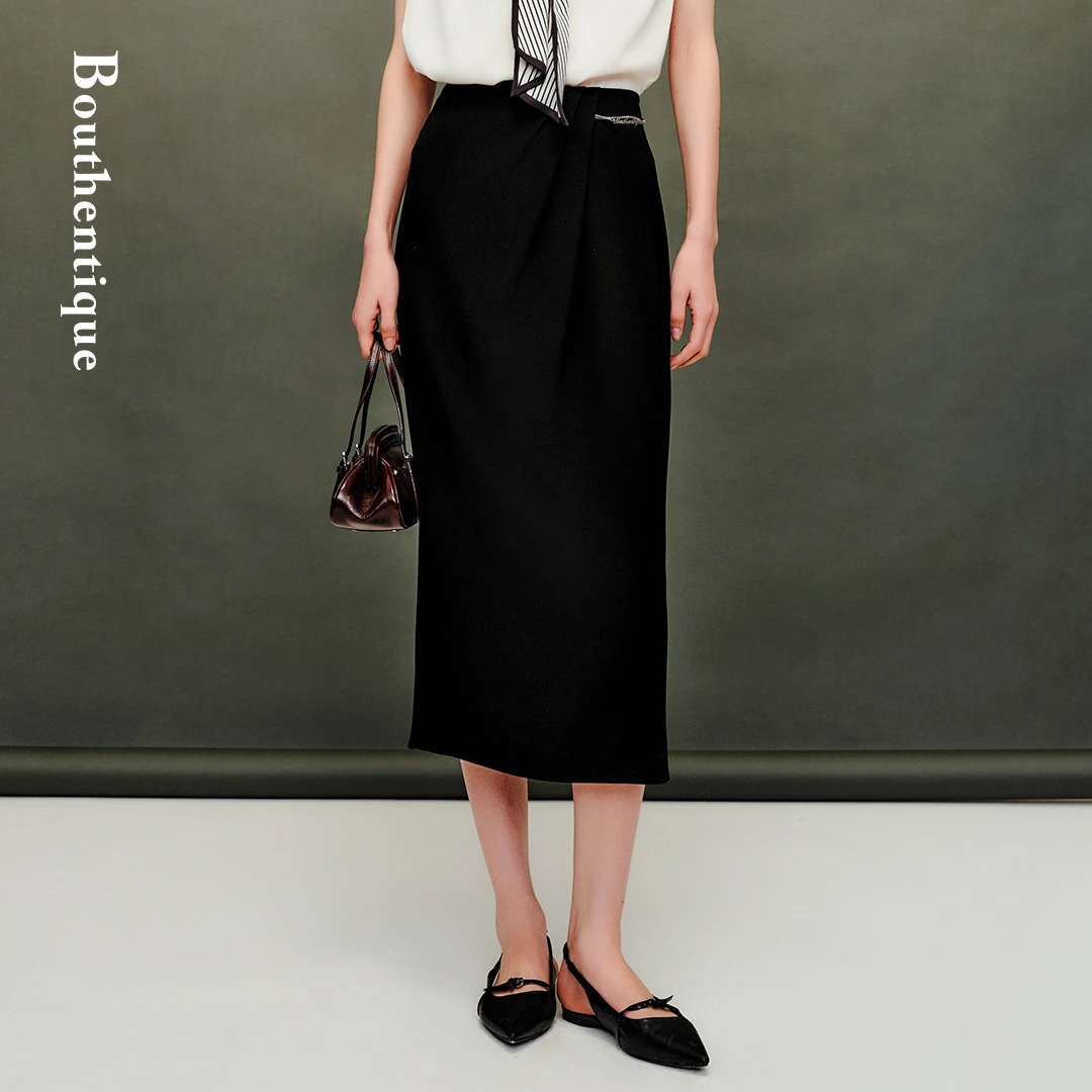 Bouthentique【璞凡缇】高级感可拆卸定制链条裙224221S1A05