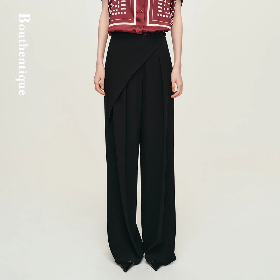 Bouthentique【璞凡缇】高级感前搭片设计阔腿裤224221P1A14