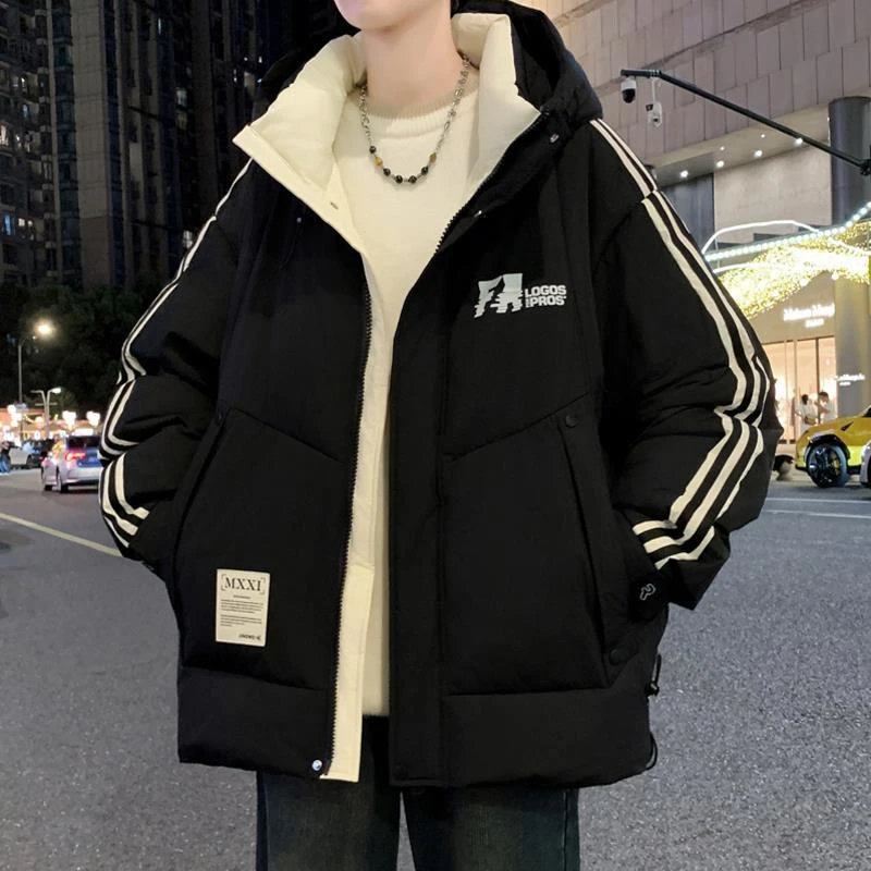 青少年冬季保暖加厚棉衣外套男孩初高中学生潮流棉服大童冬装棉袄