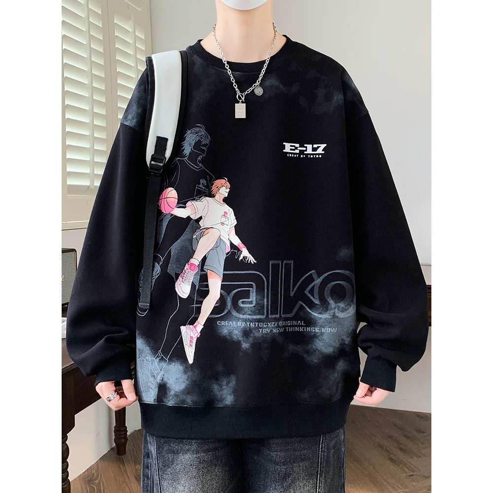 春秋季青少年卫衣胖男孩12-15岁初高中学生长袖t恤大童打底衫上衣