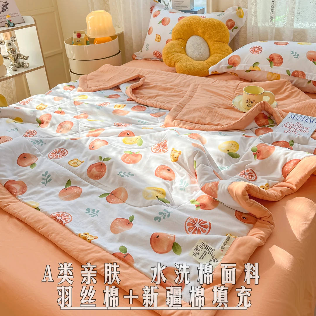 保倍2024新款A类水洗棉棉花羽丝棉夏被空调夏凉被子被芯