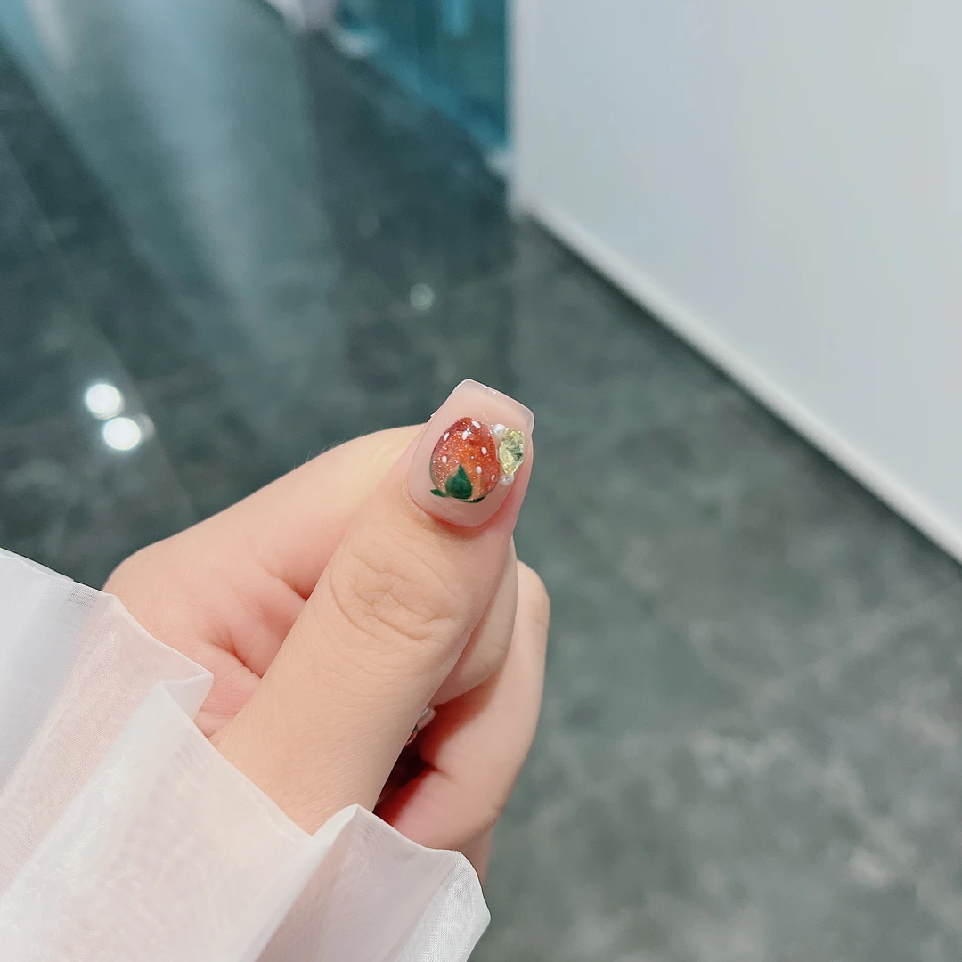 亿哥-【莓果之约】- 设计师纯手绘重工款雕花纯手工轻奢穿戴美甲