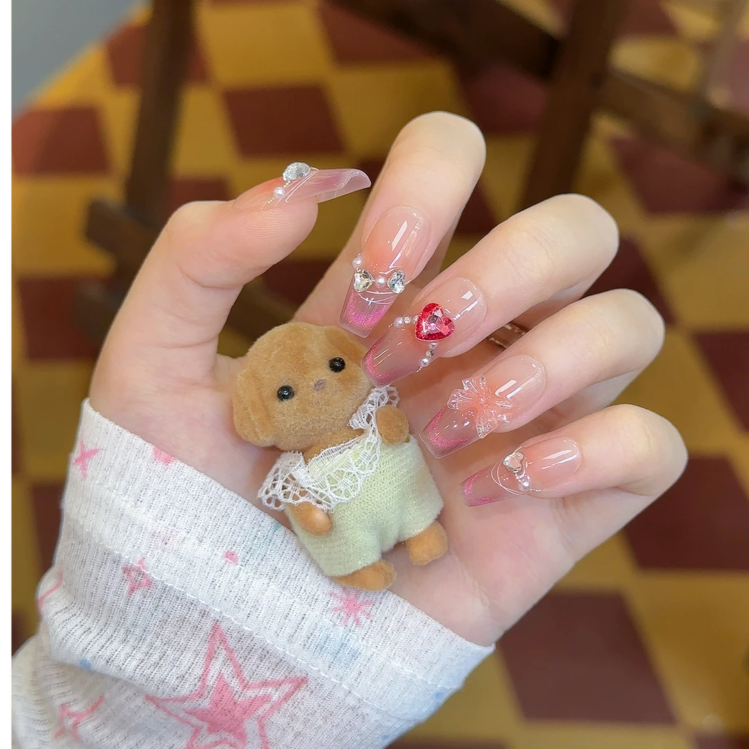 【少女心事】新款流行高颜值穿戴式气质高级纯手工美甲（直播专属）