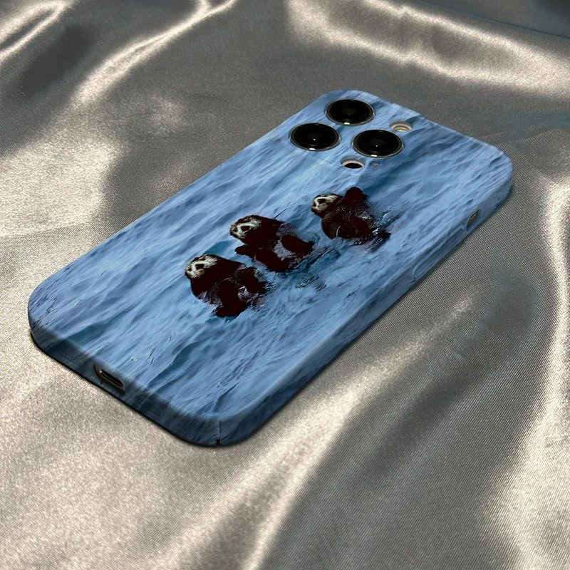 蓝色海懒适用全包简约苹果14菲林壳iphone13promax/12/11手机壳xr