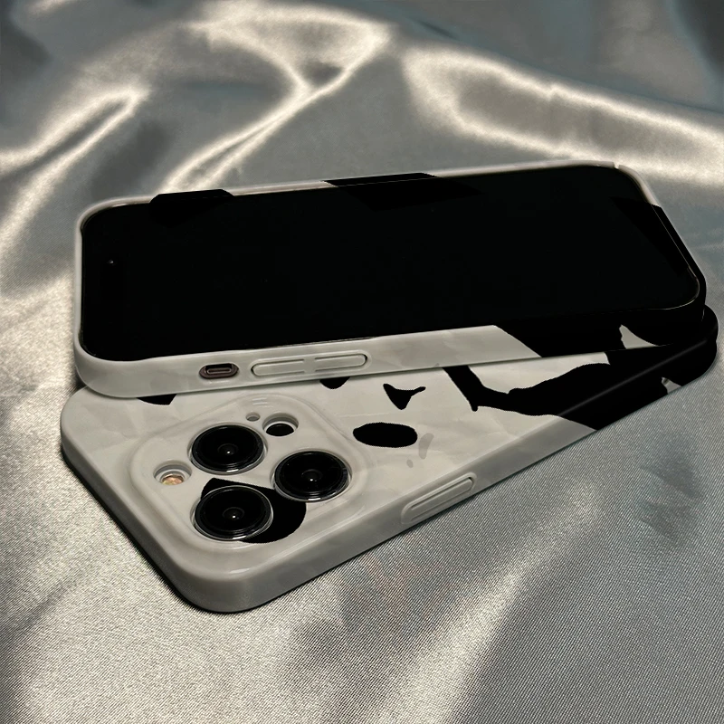 熊猫适用苹果13手机壳iPhone14promax趣味12/11卡通xs创意7/8plus