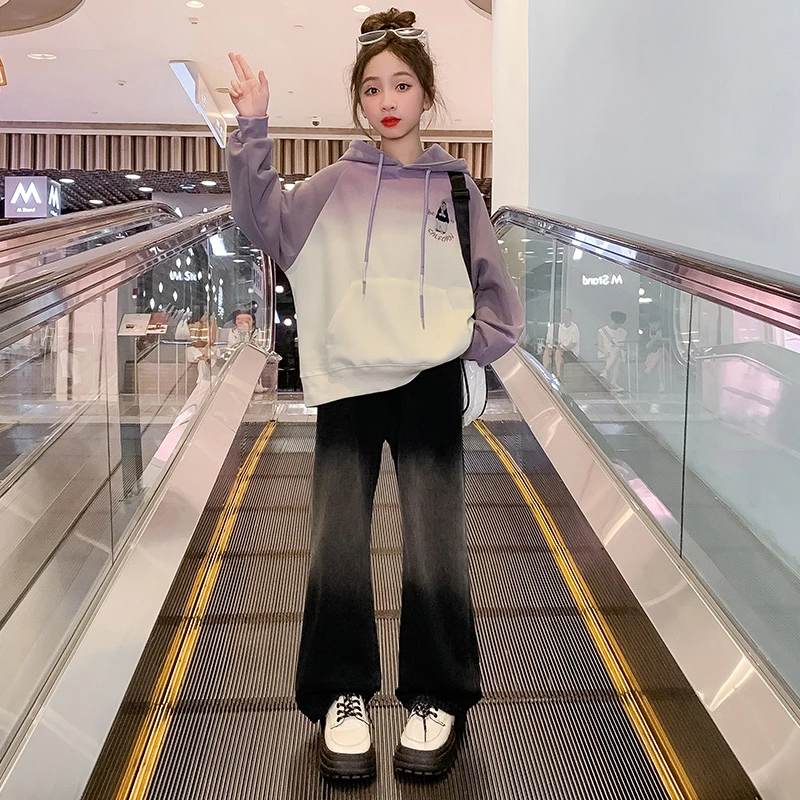 巴拉巴拉女童卫衣春装2024新款洋气儿童网红中大童春秋款韩版长袖