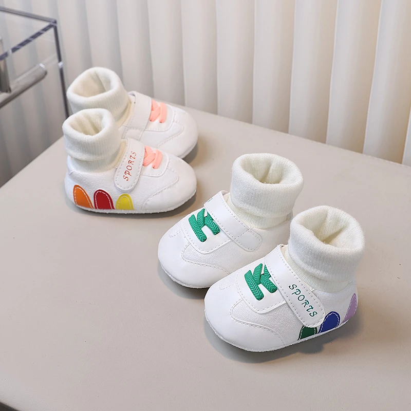 婴儿鞋子春秋冬0-1岁男女宝宝3-6-9个月新生儿鞋袜一体不掉跟护脚