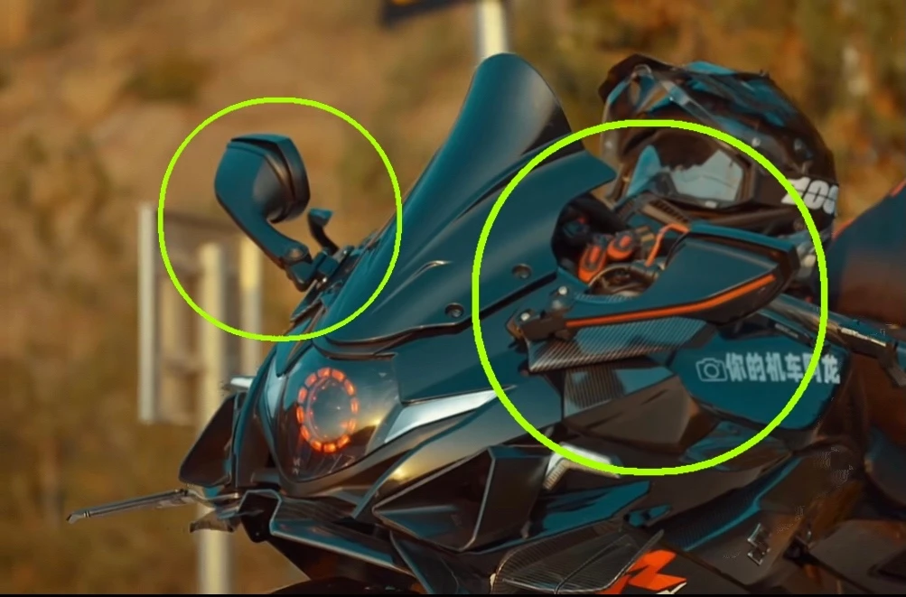 适用铃木GSX250R改装摩托仿赛后视镜跑车后视镜