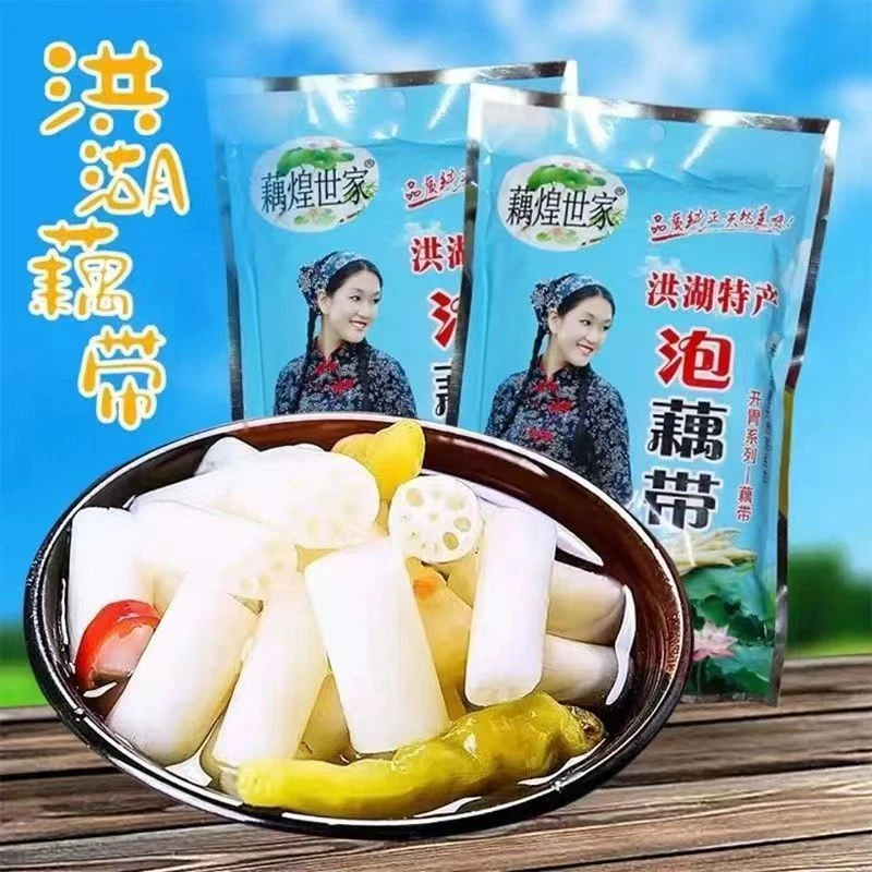 藕煌世家泡藕带湖北特产酸辣开袋即食洪湖特产藕带藕芽天然开胃