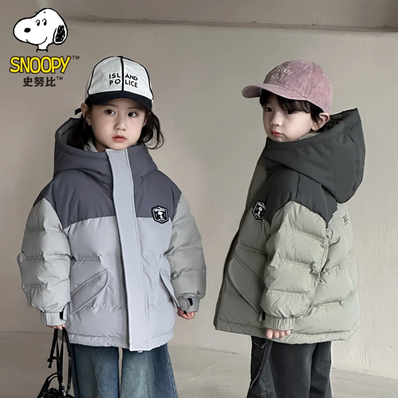 史努比儿童羽绒服冬季加厚保暖外套F1Y6032-NZB