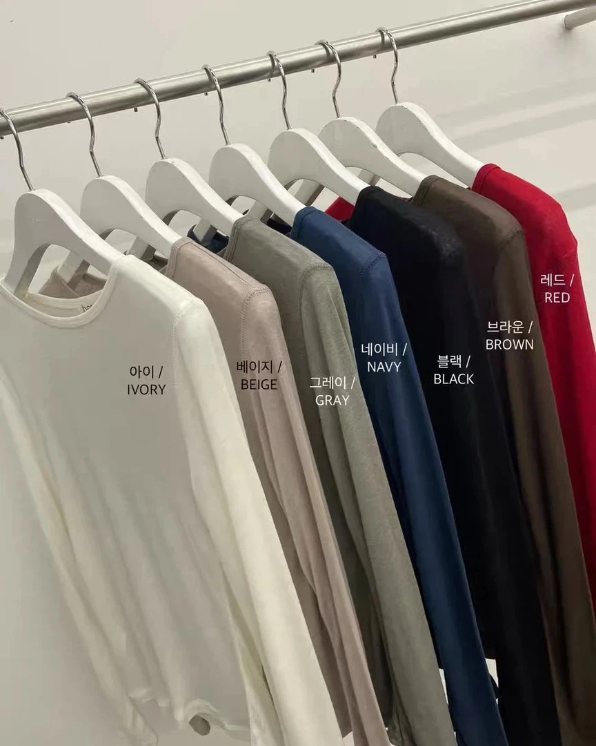 Lake百搭多色打底打底衫韩国东大门no退换ben