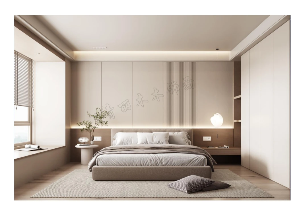 青丽木赖新兴 12mm 卧室木饰面  定制专属连接