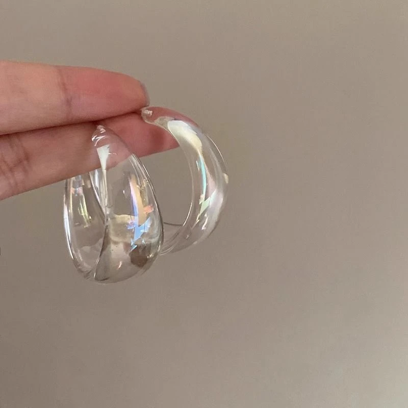 合金耳饰 「如梦如幻」法式复古极光耳钉简约高级感时尚ins夸张耳圈