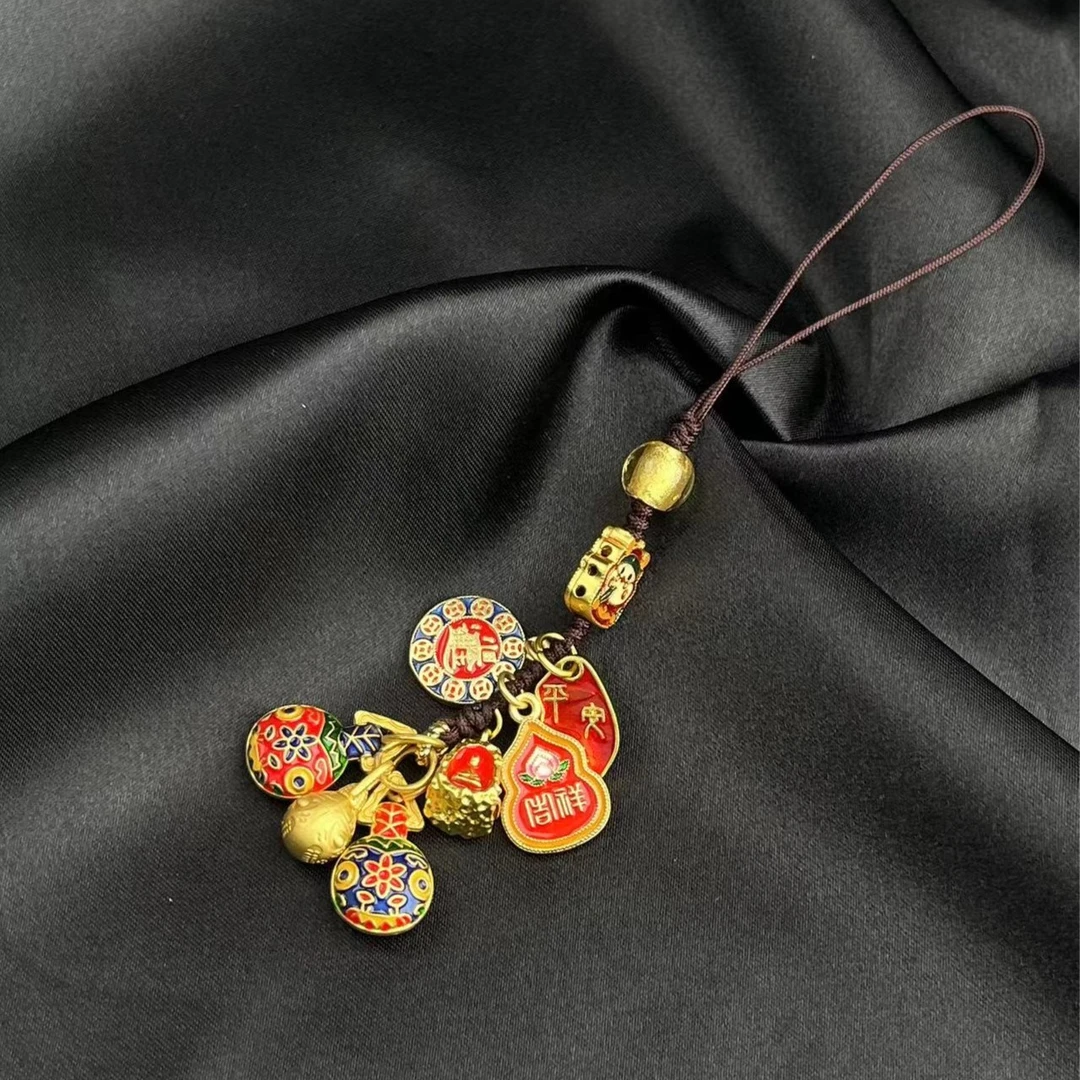 铜琉璃吊坠 T1221-421-48个性挂件（一件/多样性发）J