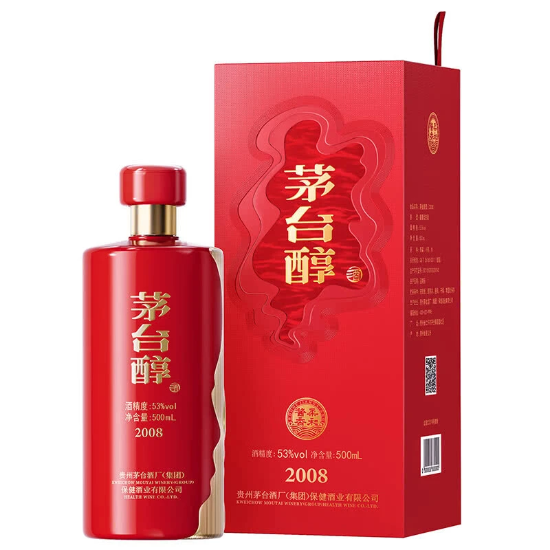 茅台醇【酒水节】茅台醇（2008）酱香型白酒53度