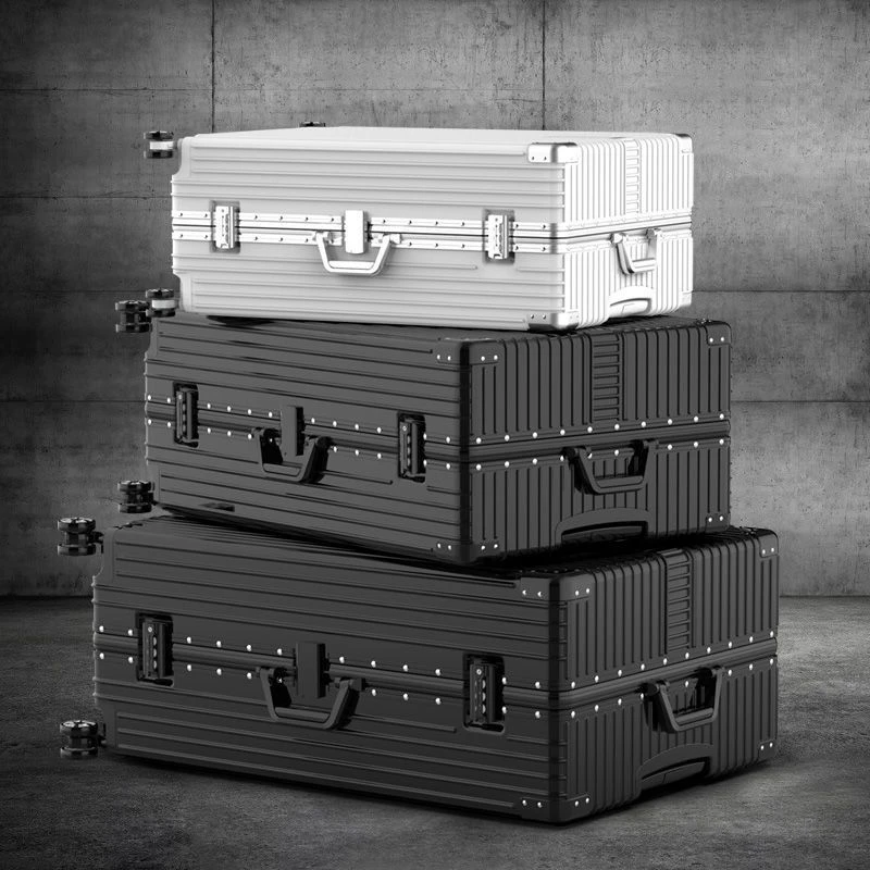 行李箱男超大容量复古拉杆箱结实耐用旅行箱加厚密码箱包网红皮箱