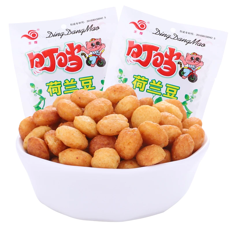 丰煌叮当荷兰豆油炸开袋即食儿童小时候怀旧香脆膨化零食休闲散装