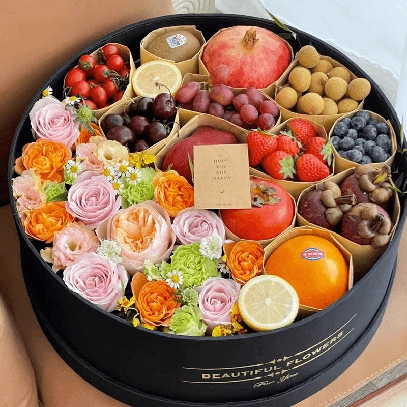 创意水果鲜花礼盒订花送花束全国同城配送女友贵阳遵义本地实体店