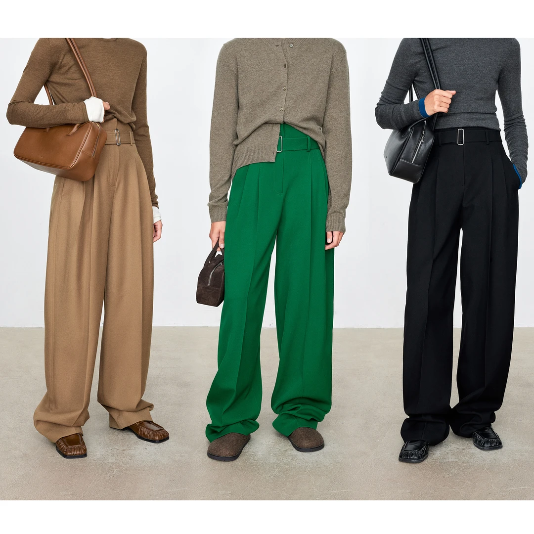 【商场同款新品】JOC专柜意大利/日本高克重精纺羊毛时髦造型腰带显