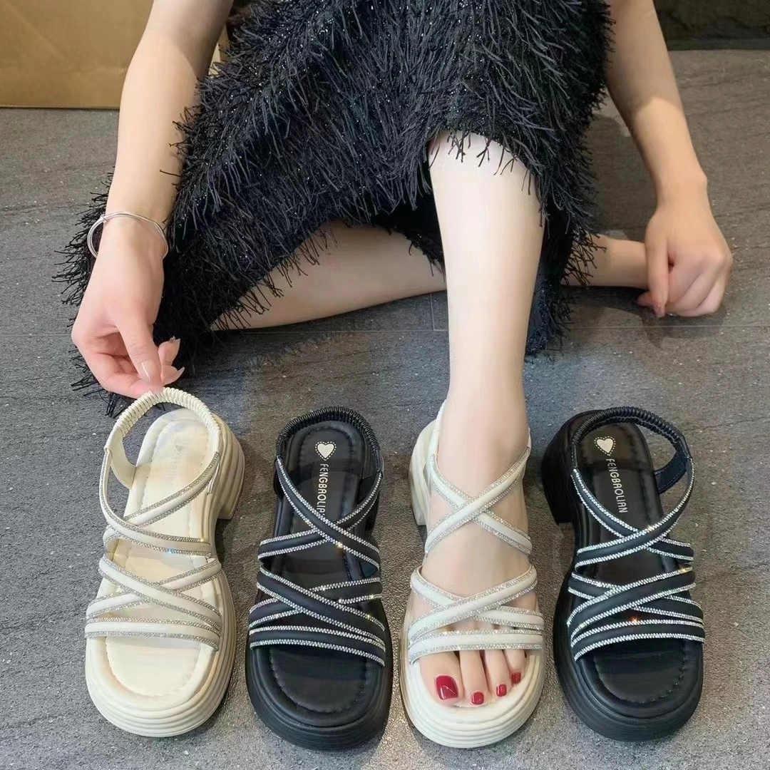 小敏家 ~清货 厚底凉鞋最后几双9828-1